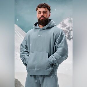 Mens YoungLA 5123 Comfy Collection Pullover Hoodie - Sky Blue Size Large